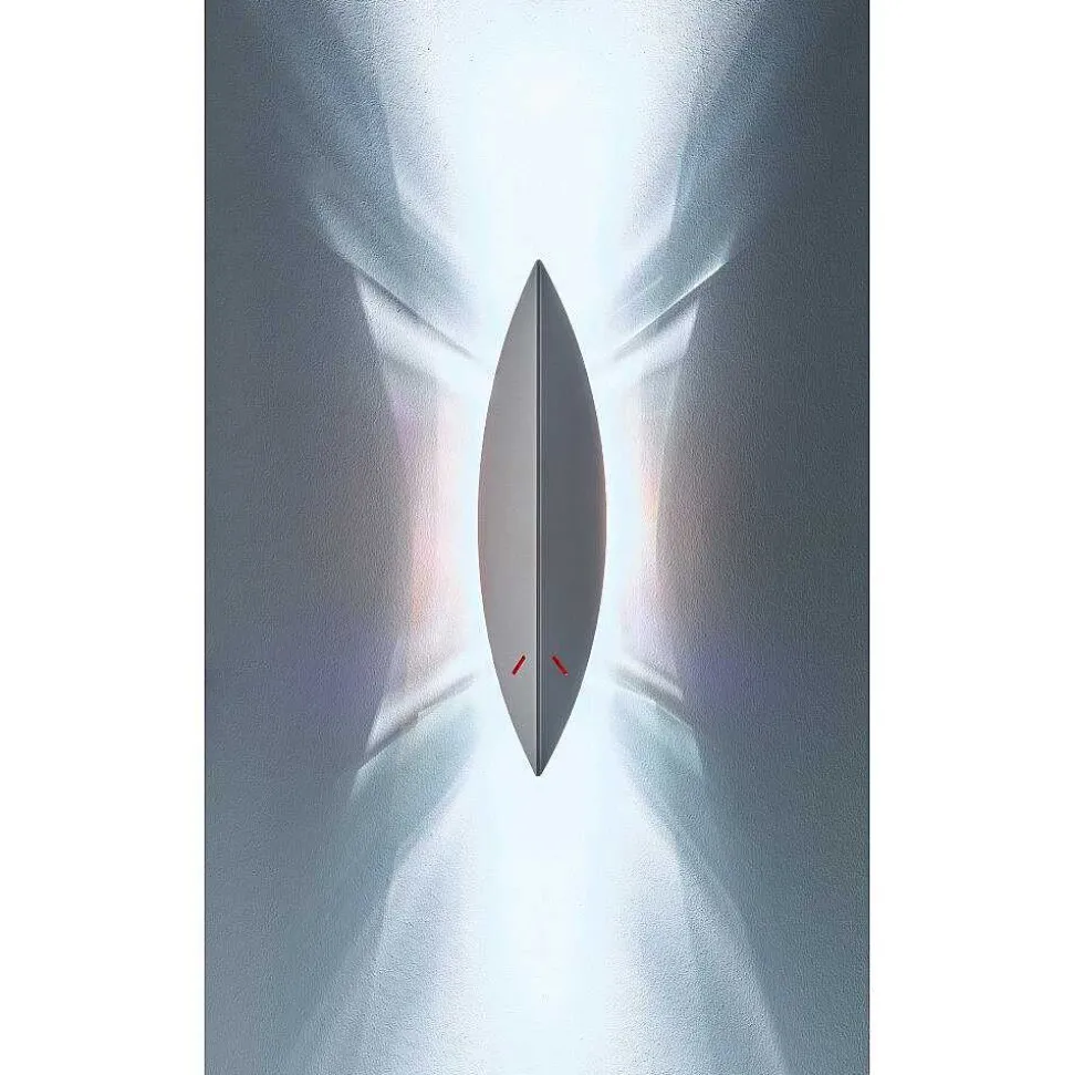 Afrique Tecnolumen Applique Murale Acier Inoxydable, 2 Lumieres