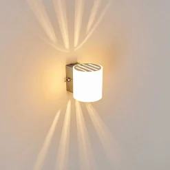 Applique Bamako Nickel Mat, 1 Lumiere