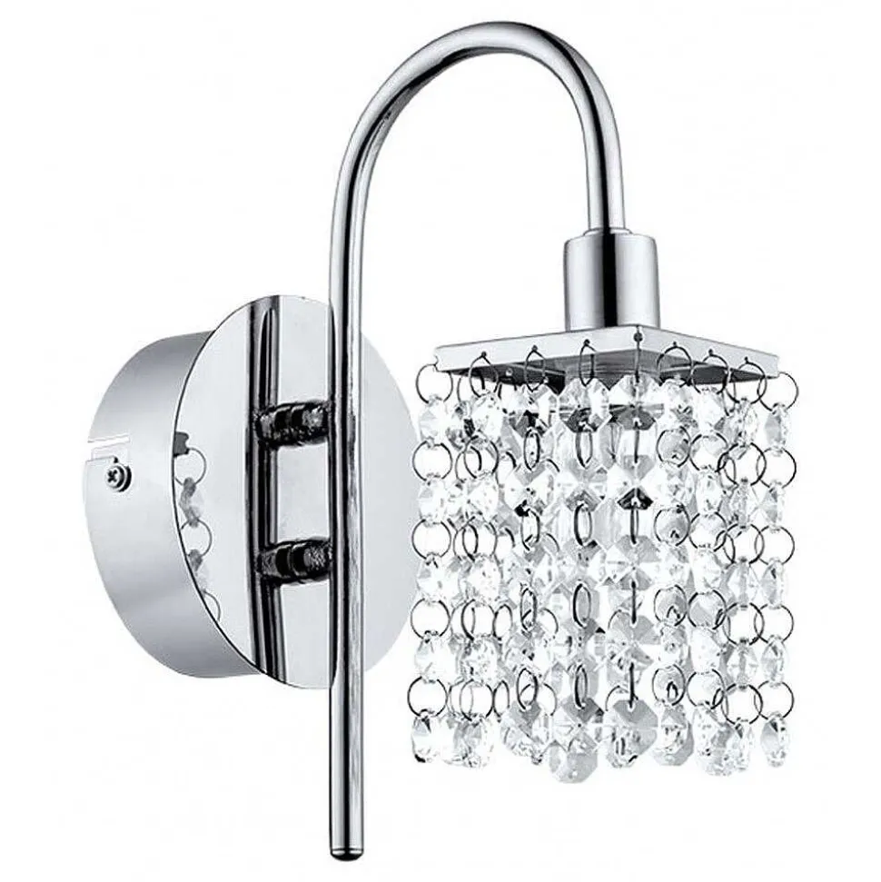 Applique Eglo Almonte Chrome, Aspect Cristal, 1 Lumiere