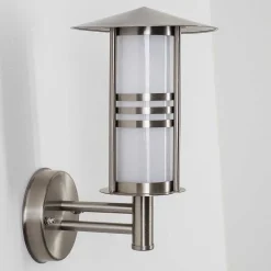 Applique Exterieure Forli Acier Inoxydable, 1 Lumiere