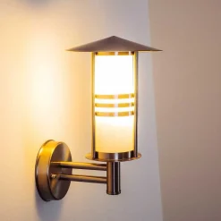 Applique Exterieure Forli Acier Inoxydable, 1 Lumiere