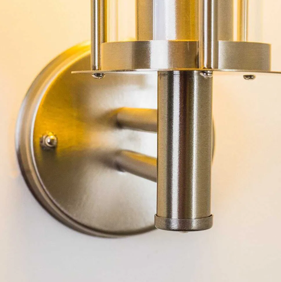 Applique Exterieure Forli Acier Inoxydable, Transparent, 1 Lumiere