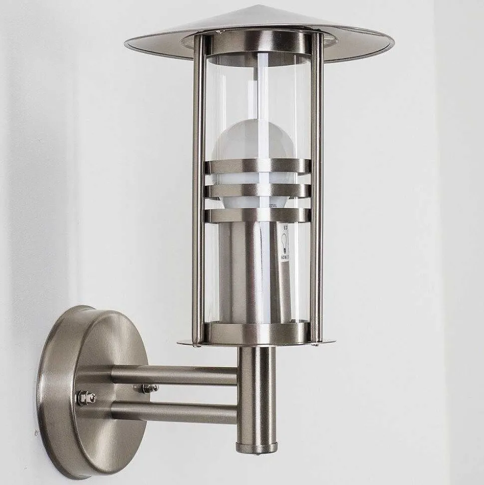 Applique Exterieure Forli Acier Inoxydable, Transparent, 1 Lumiere