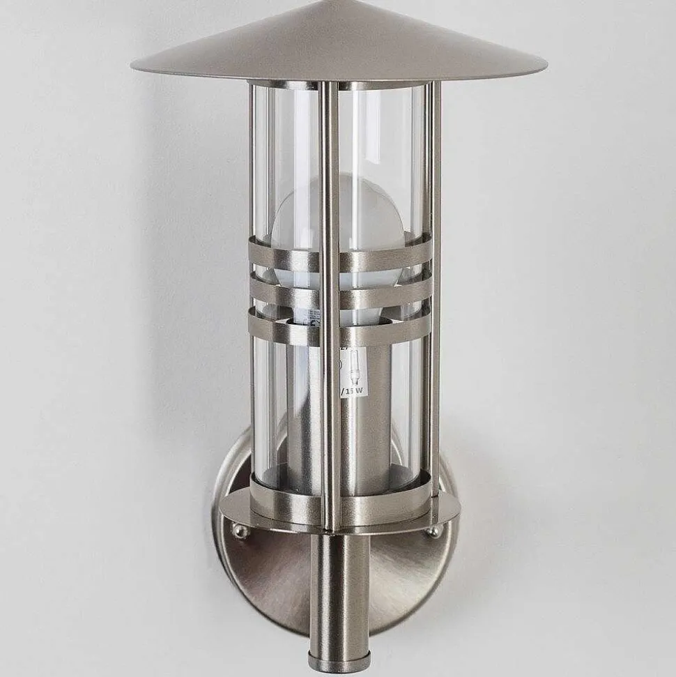 Applique Exterieure Forli Acier Inoxydable, Transparent, 1 Lumiere