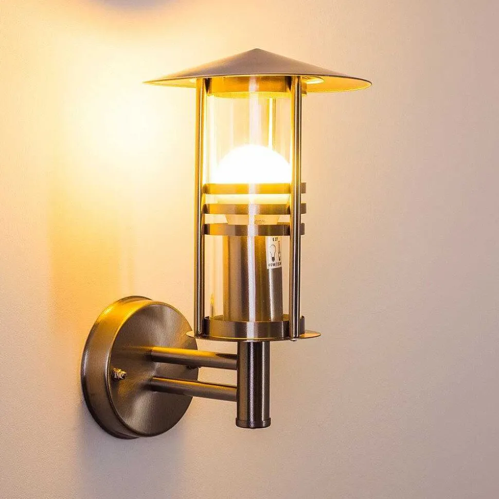 Applique Exterieure Forli Acier Inoxydable, Transparent, 1 Lumiere