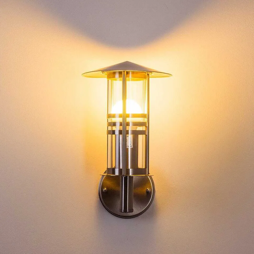 Applique Exterieure Forli Acier Inoxydable, Transparent, 1 Lumiere