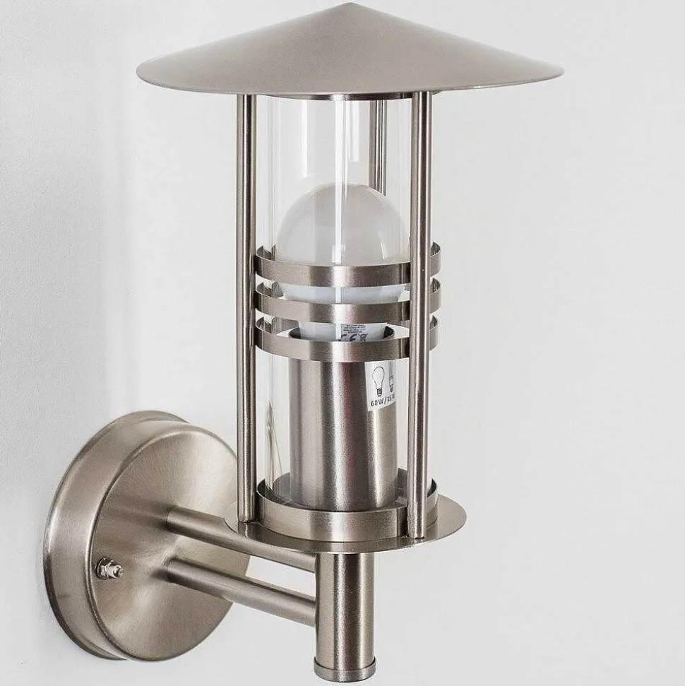 Applique Exterieure Forli Acier Inoxydable, Transparent, 1 Lumiere