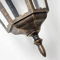 Applique Exterieure Hongkong Brun Dore, 1 Lumiere