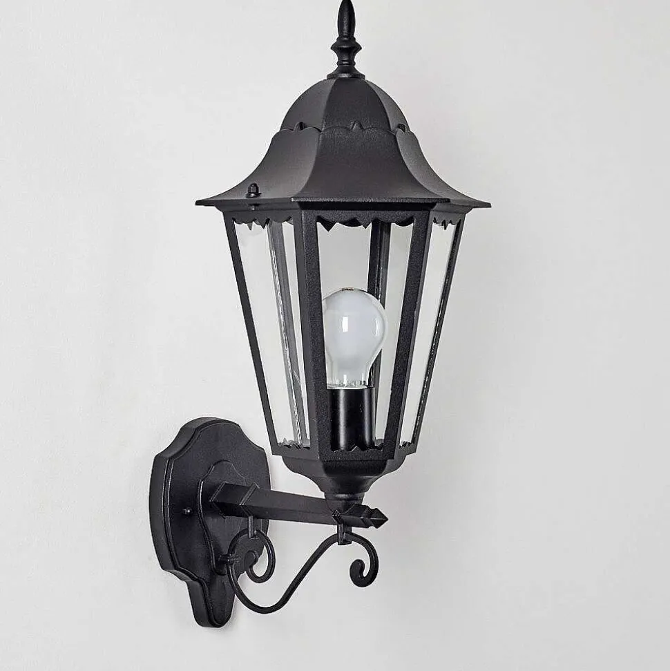 Applique Exterieure Hongkong Noir, 1 Lumiere