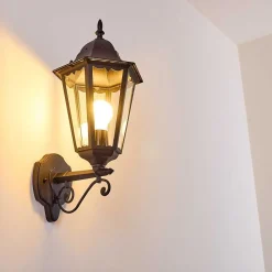 Applique Exterieure Hongkong Noir, 1 Lumiere