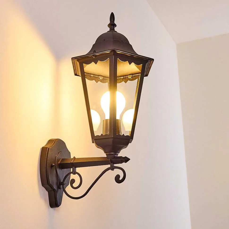 Applique Exterieure Hongkong Noir, 1 Lumiere