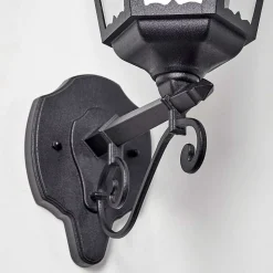 Applique Exterieure Hongkong Noir, 1 Lumiere