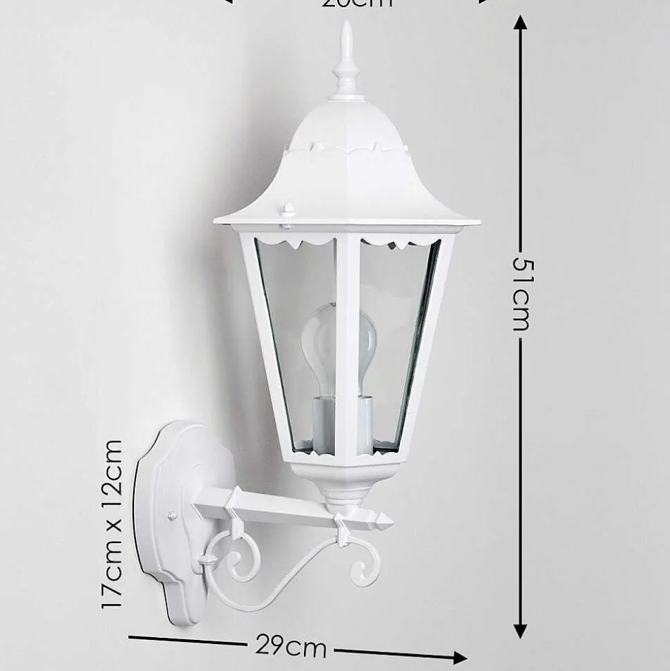 Applique Exterieure Hongkong Blanc, 1 Lumiere