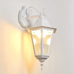 Applique Exterieure Hongkong Blanc, 1 Lumiere