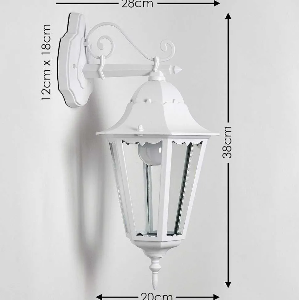 Applique Exterieure Hongkong Blanc, 1 Lumiere