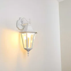 Applique Exterieure Hongkong Blanc, 1 Lumiere