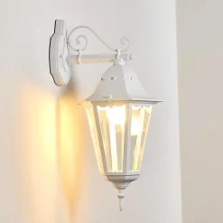 Applique Exterieure Hongkong Blanc, 1 Lumiere