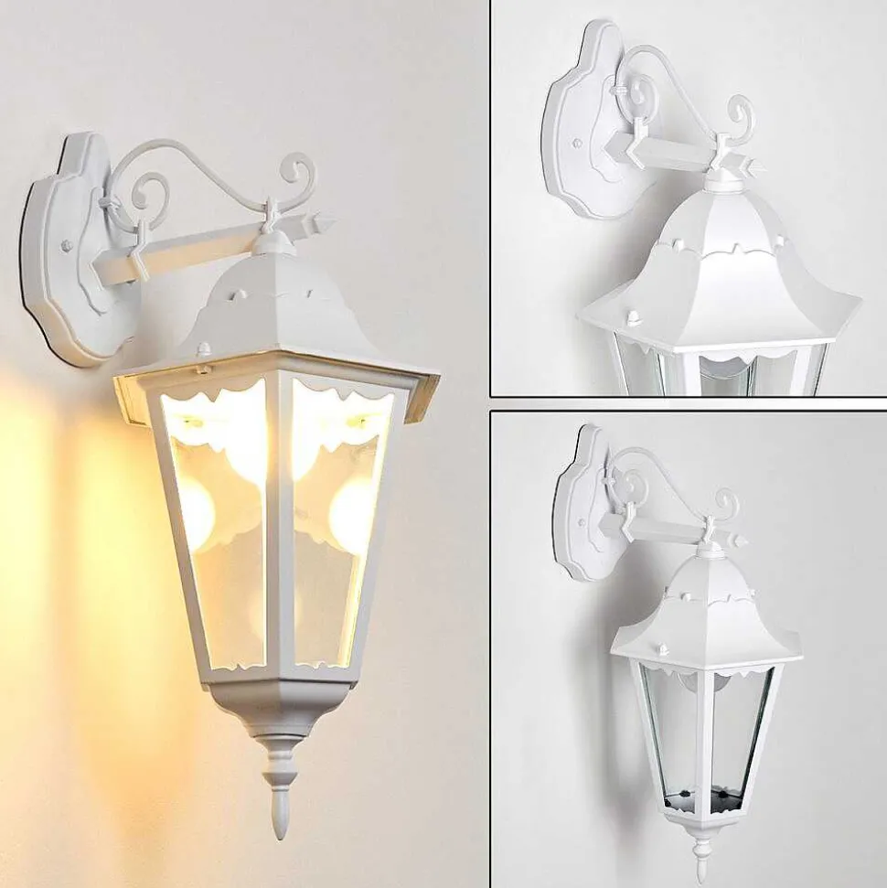 Applique Exterieure Hongkong Blanc, 1 Lumiere