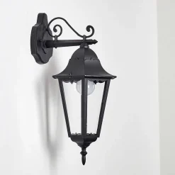 Applique Exterieure Hongkong Noir, 1 Lumiere