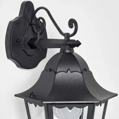 Applique Exterieure Hongkong Noir, 1 Lumiere