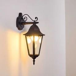 Applique Exterieure Hongkong Noir, 1 Lumiere