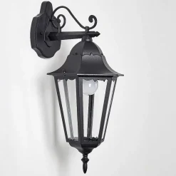 Applique Exterieure Hongkong Noir, 1 Lumiere