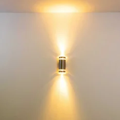 Applique Exterieure Maturin Acier Inoxydable, 2 Lumieres