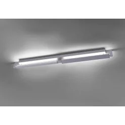 Applique Murale / Plafonnier Paul Neuhaus Q-Matteo Led Aluminium, 2 Lumieres, Telecommandes