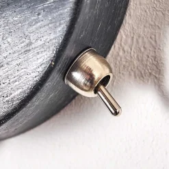 Applique Murale Adelboden Bois Fonce, Noir, 1 Lumiere