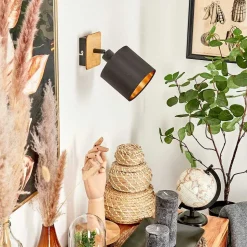 Applique Murale Alsen Ecru, Noir, 1 Lumiere