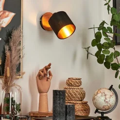 Applique Murale Alsen Ecru, Noir, 1 Lumiere