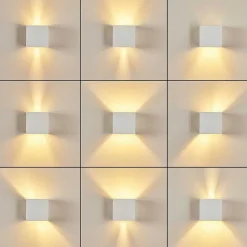 Applique Murale Badajoz Blanc, 1 Lumiere