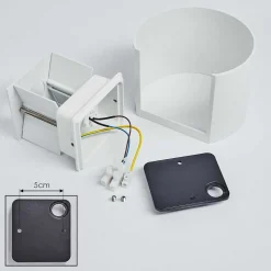 Applique Murale Badajoz Blanc, 1 Lumiere