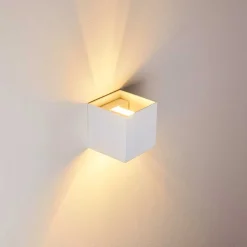 Applique Murale Badajoz Blanc, 1 Lumiere