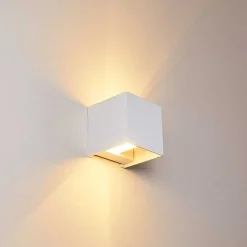 Applique Murale Badajoz Blanc, 1 Lumiere