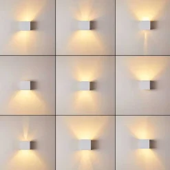 Applique Murale Badajoz Blanc, 1 Lumiere