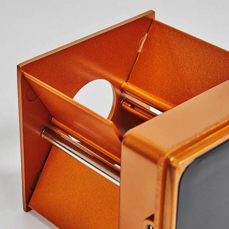 Applique Murale Badajoz Cuivre, Noir, 1 Lumiere