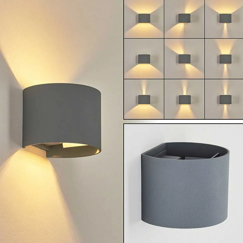 Applique Murale Badajoz Gris, 1 Lumiere