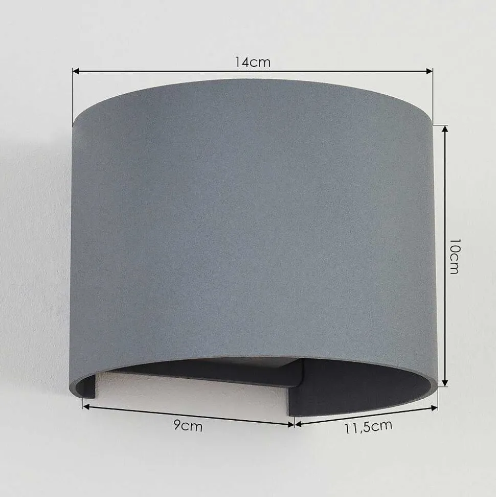 Applique Murale Badajoz Gris, 1 Lumiere