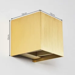 Applique Murale Badajoz Led Or, Laiton, 1 Lumiere