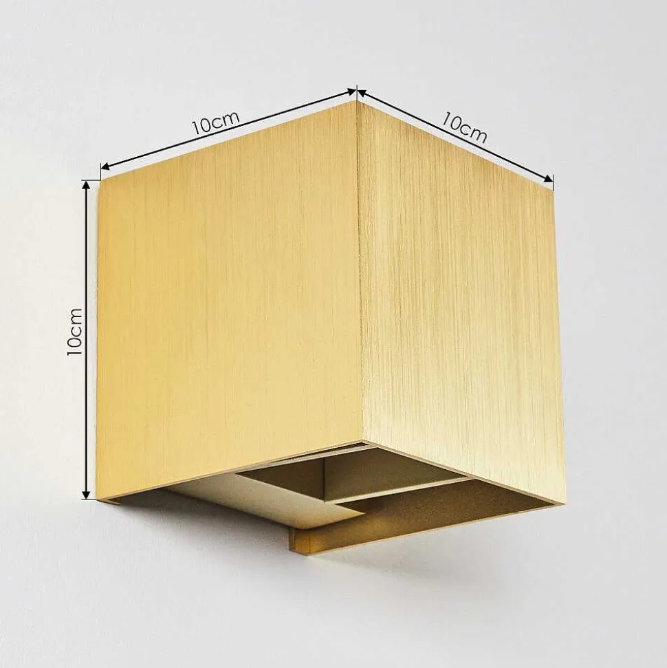 Applique Murale Badajoz Led Or, Laiton, 1 Lumiere