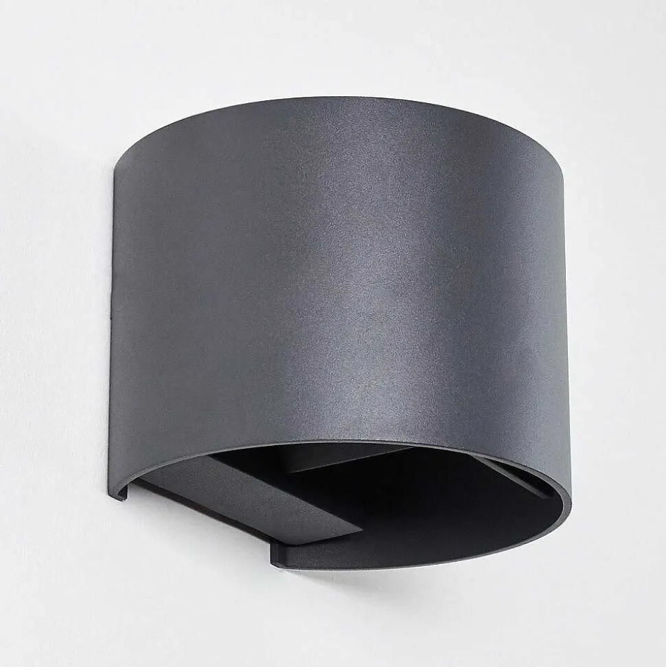 Applique Murale Badajoz Led Anthracite, 1 Lumiere