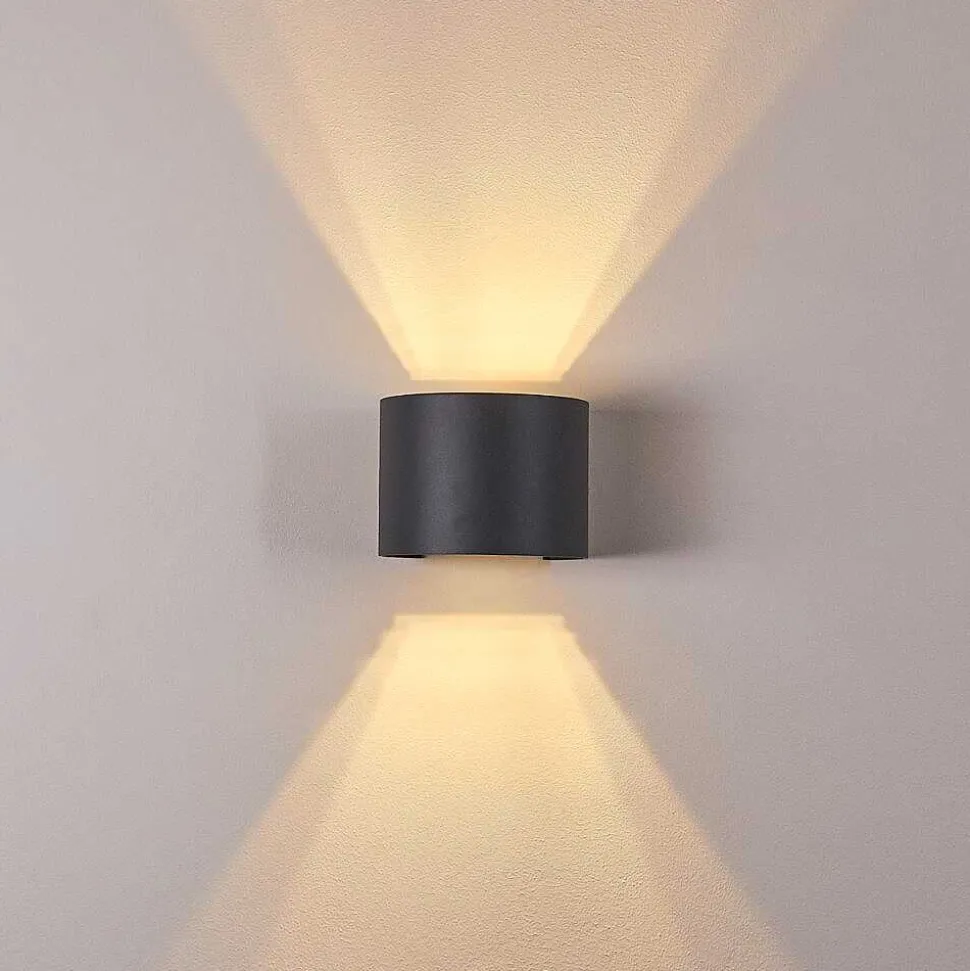 Applique Murale Badajoz Led Anthracite, 1 Lumiere