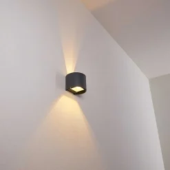 Applique Murale Badajoz Led Anthracite, 1 Lumiere