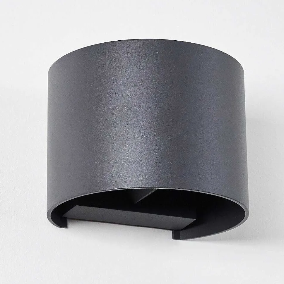 Applique Murale Badajoz Led Anthracite, 1 Lumiere