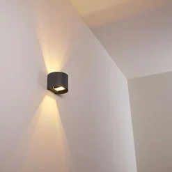 Applique Murale Badajoz Led Anthracite, 1 Lumiere