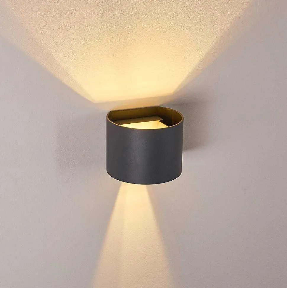 Applique Murale Badajoz Led Anthracite, 1 Lumiere