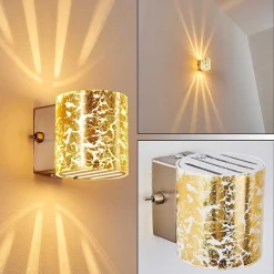 Applique Murale Bamako Nickel Mat, 1 Lumiere