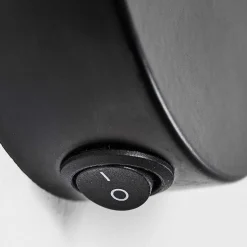 Applique Murale Bardhaman Noir, 1 Lumiere