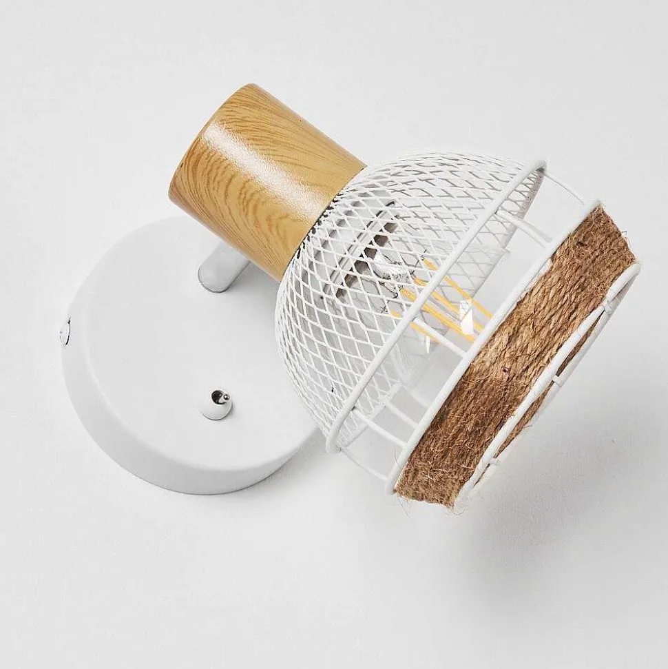 Applique Murale Bariloche Chrome, Blanc, 1 Lumiere